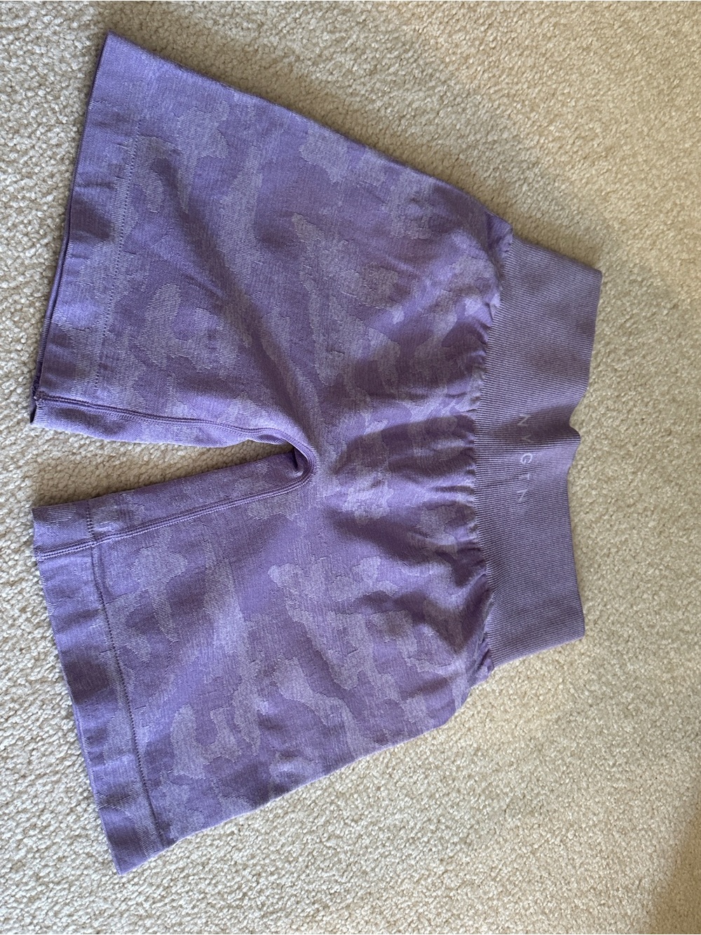 NVGTN Purple Camo Athletic Shorts